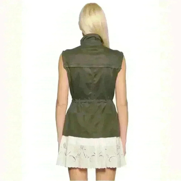 The Kooples Olive Drab Green Field Vest - Picture 4 of 4
